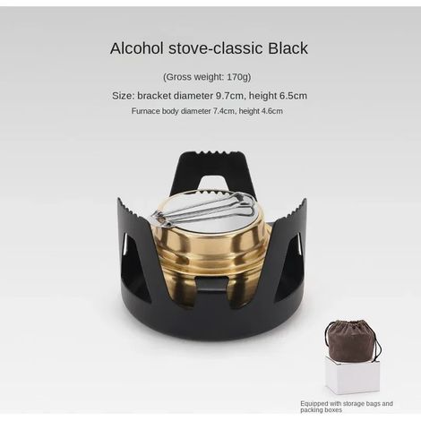 Réchaud à alcool Go-again Outdoor, coupe-vent, portable, coloré, mini-réchaud de camping, ensemble réchaud à alcool simple, réchauds de cuisine portables (1/5)