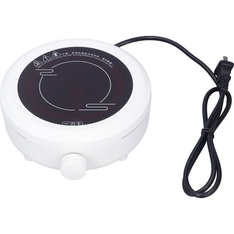 Chauffage électrique portable de 800 W, adapté à la maison, aux dortoirs et aux bureaux (prise chinoise 220 V, blanc). (1/5)