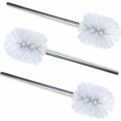 Green Mobility-Brosse de Nettoyage WC Salle de Bain Nettoyage Toilette Brosse tête Support INOX, 3Pcs Brosse WC (1/5)