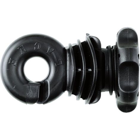 Isolatori per filo e corda con ghiera per picchetti tondi da 8 a 14 mm confezione 25 pz