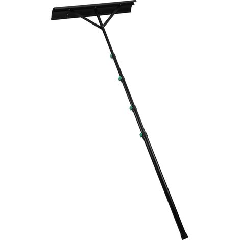 TolleTour 131-480CM Rastrello telescopico da neve in alluminio con 4 aste di collegamento regolabili - Leggero (1/5)