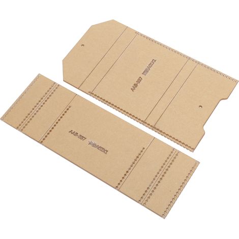 Modèle de Bourse en Cuir DIY - Gabarit Acrylique Transparent pour Dessin et Personnalisation (1/5)