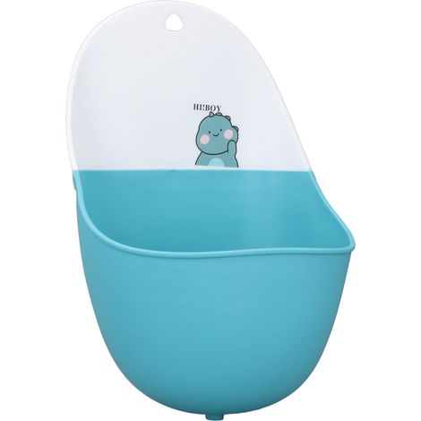 Pot suspendu, urinoir, motif dessin animé, silicone, toilettes suspendues pour enfants, idéal pour l'apprentissage de la propreté chez les garçons et les tout-petits, motif dinosaure. (1/5)