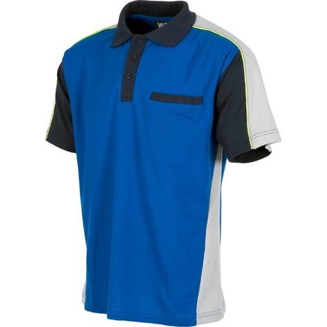 Polo de manga corta combinado en tres colores WORKTEAM Future WF5855