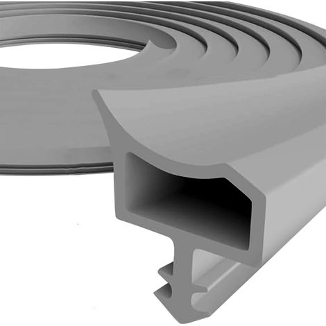 Door Seal 10 m Inlet, PVC Window Seal Caulking Window Draught Excluder for Width 4 mm Groove Depth 7 mm Folding Groove 12 mm