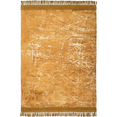 Tapis Tissé à la Main Imprimé "Dolce Vita III" Or 160 x 230 cm (1/2)