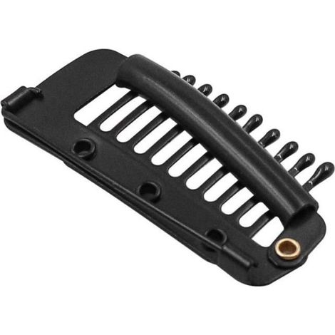 Chunkiss Haarspangen – 10er-Pack – 10-zackig, Edelstahl, Schwarz – Sicherheitsnadeln (1/5)