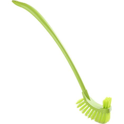 Brosse de toilette en plastique, double face multi-usages (1/5)