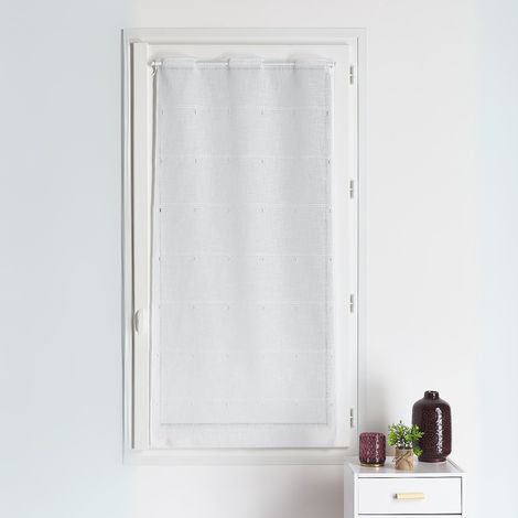 Modulable brodé uni blanc Blanc 90x120 cm