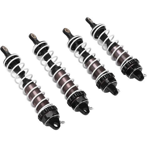 Amortisseurs avant et arrière en aluminium bicolore pour véhicule miniature ZD Racing DBX07 1/7 (noir titane) (1/5)