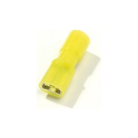 Thomas & Betts RC63V - Cosses (x50) femelle - section 4-6mm≤ - entièrement isolé - Jaune