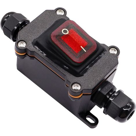 Interrupteur Etanche - IP67 - 12 V DC - 20 A - Pour Applications Véhicules Bateaux Camping - Unité (1/5)