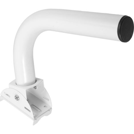 Mât de Fixation pour Antenne en Alliage D'aluminium Blanc, Réglable et Lisse, Support Mural Robuste pour Montage Extérieur D'antennes de Surveillance (1/5)