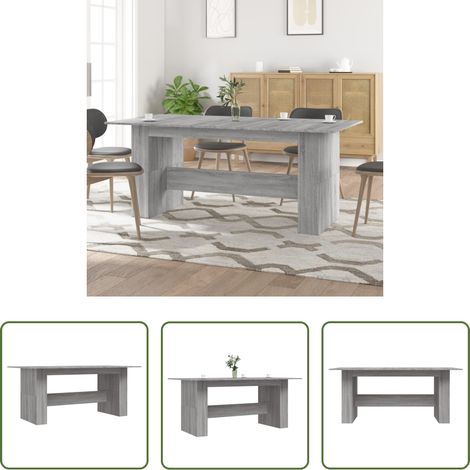 Küchentisch -  Esstisch Grau Sonoma 180x90x76 cm Holzwerkstoff (1/5)