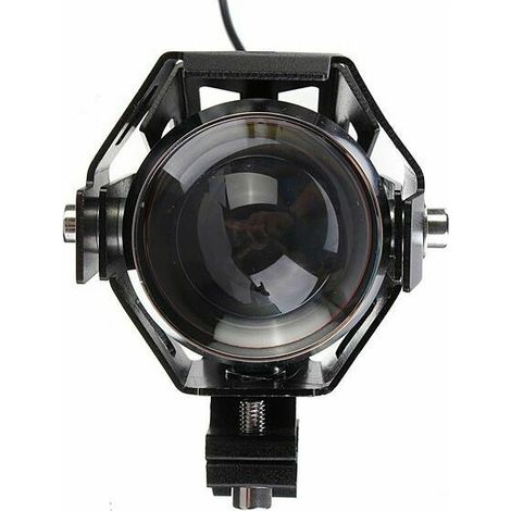 royaluxe - U5 125W 3000LM moto étanche phare LED haute puissance Spot Light Noir, (1/5)