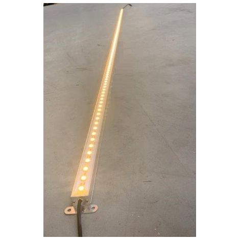 Profilé LED 24W alu rigide de 2m lumière blanc chaud 2700K 2400lm alim 24VDC (driver non incl) dimmable IP20 PROFILIGHT 2M-2700K