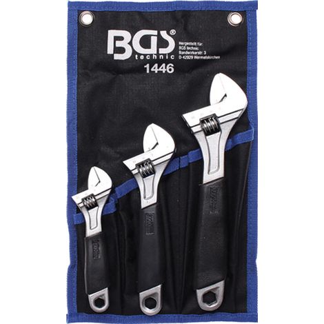 Jeu de 3 cles a molette bgs de 150, 200, 250 mm ( 6 - 8 - 10 ) (1/2)