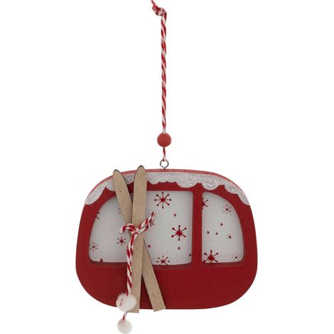 Soggetto funivia in legno h.10cm rosso - Feeric lights & christmas (1/2)