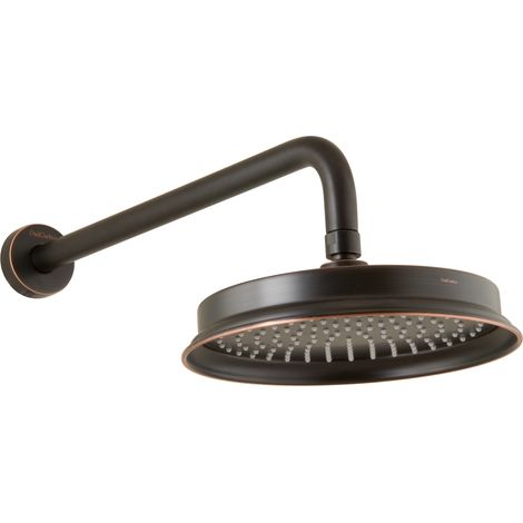 Douche Plafonnier PaulGurkes Nostalgie Retro Noir avec Bras Mural Antique (1/4)