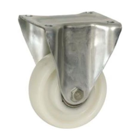 Rueda con Soporte Aro Nylon 200mm Fijo 75372 ITEM