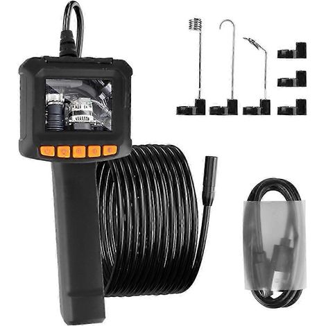 Caméra étanche portable HD 1080p avec écran IPS de 2,4 pouces pour l'inspection par endoscope de voitures, canalisations et égouts (1/5)