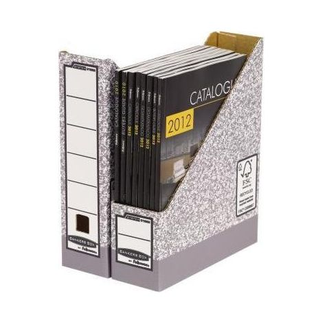 Bankers Box Stehsammler 0186004 DIN A4 Archiv grau/weiß (1/4)