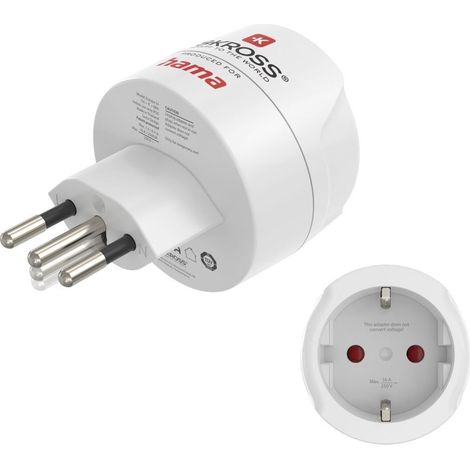 Hama 00223487 Reiseadapter Universal Typ F J/L/N 3-polig