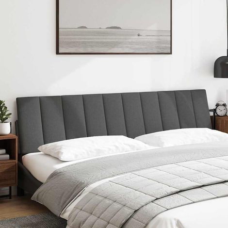 Maison Exclusive - Cuscino Testiera Hanko Grigio Scuro 200 cm in Tessuto (1/5)