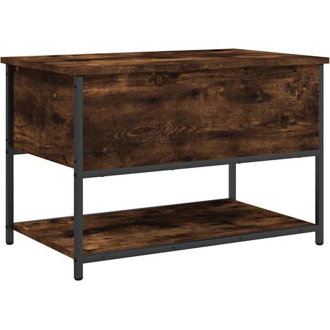 Maison Exclusive - Panca Portaoggetti Rovere Fumo 70x42,5x47 cm Legno Multistrato