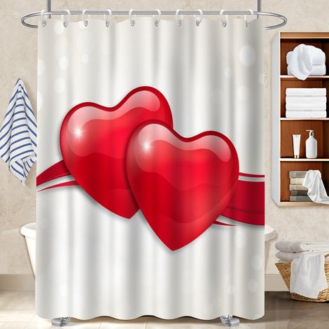 Rideau douche polyester 180x180 aéré polyester pour salle de bain pour salle de bain avec baignoire (1/5)