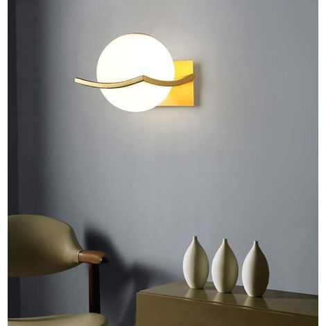Ikodm – E27 Glaswandleuchte – Elegantes Design für den Innenbereich – Beleuchtungsbereich 3–5 m² – Einfache Montage – Leuchtmittel nicht enthalten (1/5)