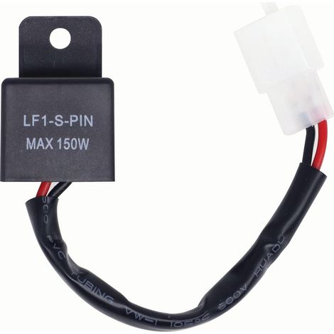 Universal 2 Pin Motorrad Blinkrelais 12V LED Unabhängige Last Blinkrelais Blinksender 0,1W-150W