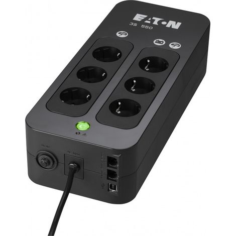 Eaton 3S 550 DIN onduleur noir 330 W bureau