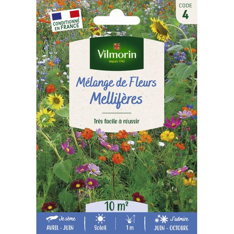 Vilmorin Mélange Mellifère - 10 m² - Mélange de fleurs (1/2)