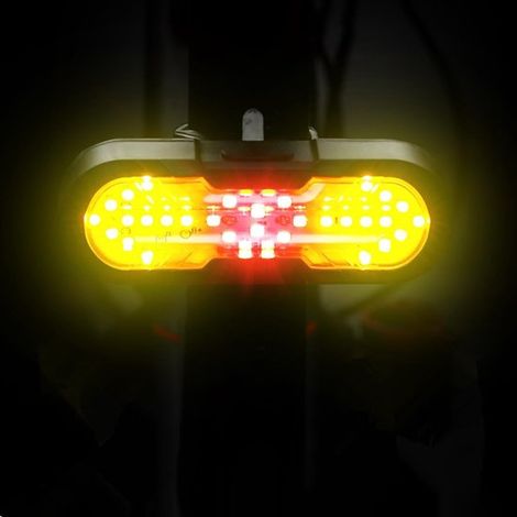 Intermitentes para bicicleta con control remoto inalámbrico: luces traseras para bicicleta con intermitentes integrados para usar mientras se mon (1/5)