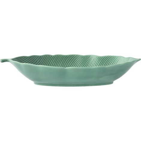 Plat Creux En Porcelaine 30x13 Cm Leaves Light Green - Pozzi Milano Spa