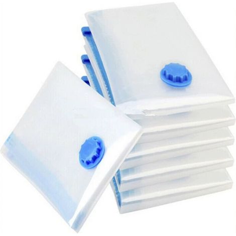 Sac Sous Vide - 100 x 80 cm - Pour Vêtements Literie Oreillers - Lot de 6 (1/5)
