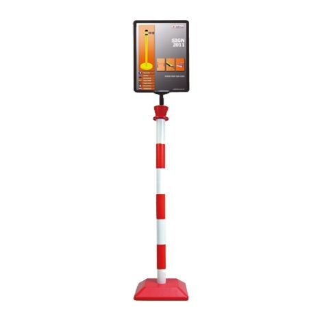 Barrière sécurité RS PRO Blanc Haut. 1,3 m, larg. 330mm x Haut. 950mm ( Prix pour 1 )
