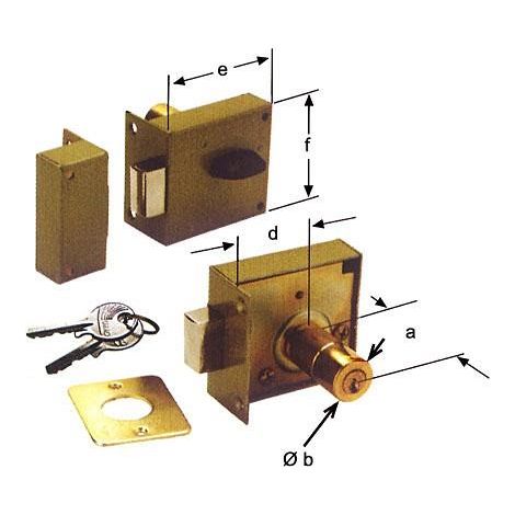 Cerradura palanca urko izquierda 38-50 URKO