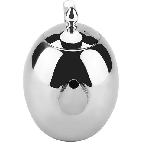 Wasserkocher aus Edelstahl für Tee und Kaffee, 1,5 l mit herausnehmbarem Filter, elegante Karaffe, ideal zum Aufbrühen (1/5)