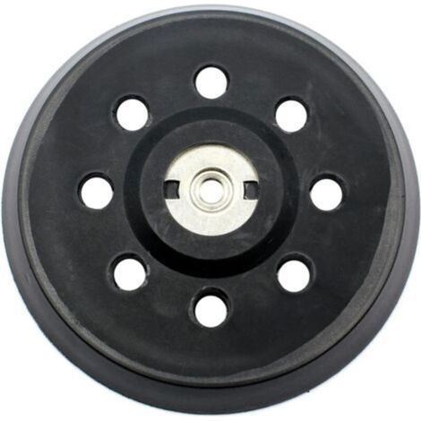 Plateau de ponçage 125mm 8 trous Finition mi-dure pour surfaces planes et incurvées Compatible ponceuses Metabo SXE 325/425/425 TurboTec - 631220000 (1/5)