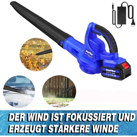 Souffleur de feuilles Cordless 10500 RPM Garden Dust 220CFM Handheld Avec Batterie & Chargeur