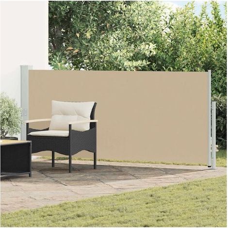 Tenda laterale a scomparsa, beige, 300 x 120 cm, poliestere. (1/4)