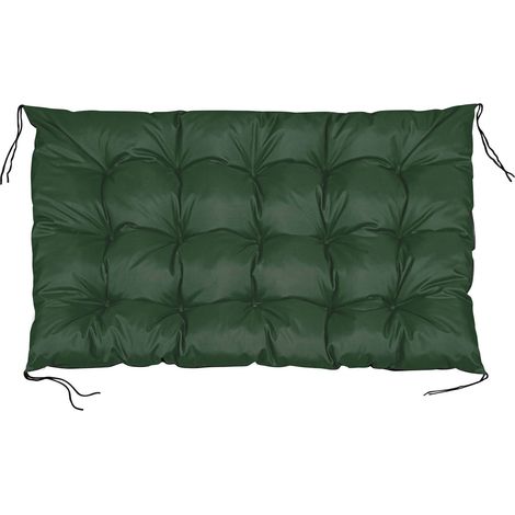 Cuscino da giardino 120x80 cm per panca in pallet, impermeabile, verde