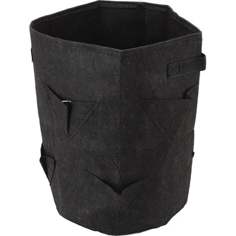 Sac de culture pour fraises à 8 trous, respirant, réutilisable et polyvalent, pour le jardin. (1/5)