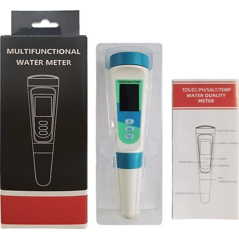 Testatore Multifunzionale per Acqua TDS/CE - Salinometro e Analizzatore Portatile per Acqua Potabile, Piscine e Acquari