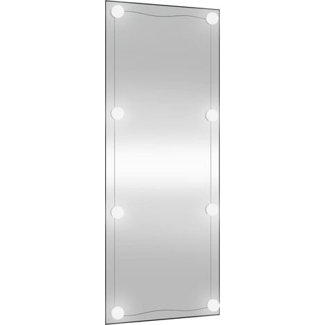 Miroir mural avec lampes LED  Miroir à LED mural décoratif pour Maison 40x100 cm verre rectangulaire -99023 (1/5)