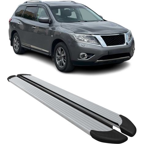 Marchepieds Latéraux pour Nissan Pathfinder 2013 à 2021, Marchepied latéral de Voiture en Aluminium, 2 Pcs, Argent (1/5)