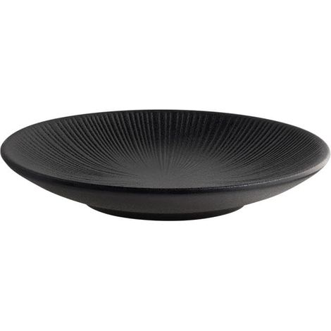 Assiette NERO - Mélamine, Ø 18 cm, H : 3 cm, noir, empilable (1/5)
