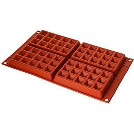 Moule en Silicone - - SF155 - 4 Cavités - Grande Taille - Terre Cuite (1/2)